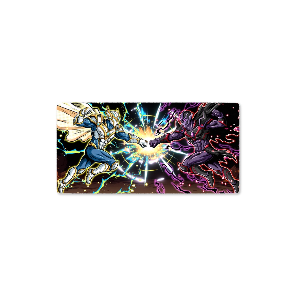 【600×300mm】オリジナルTCGプレイマット「光の戦士 vs 闇の戦士」 / TCG Playmat "Light HERO vs Dark HERO"