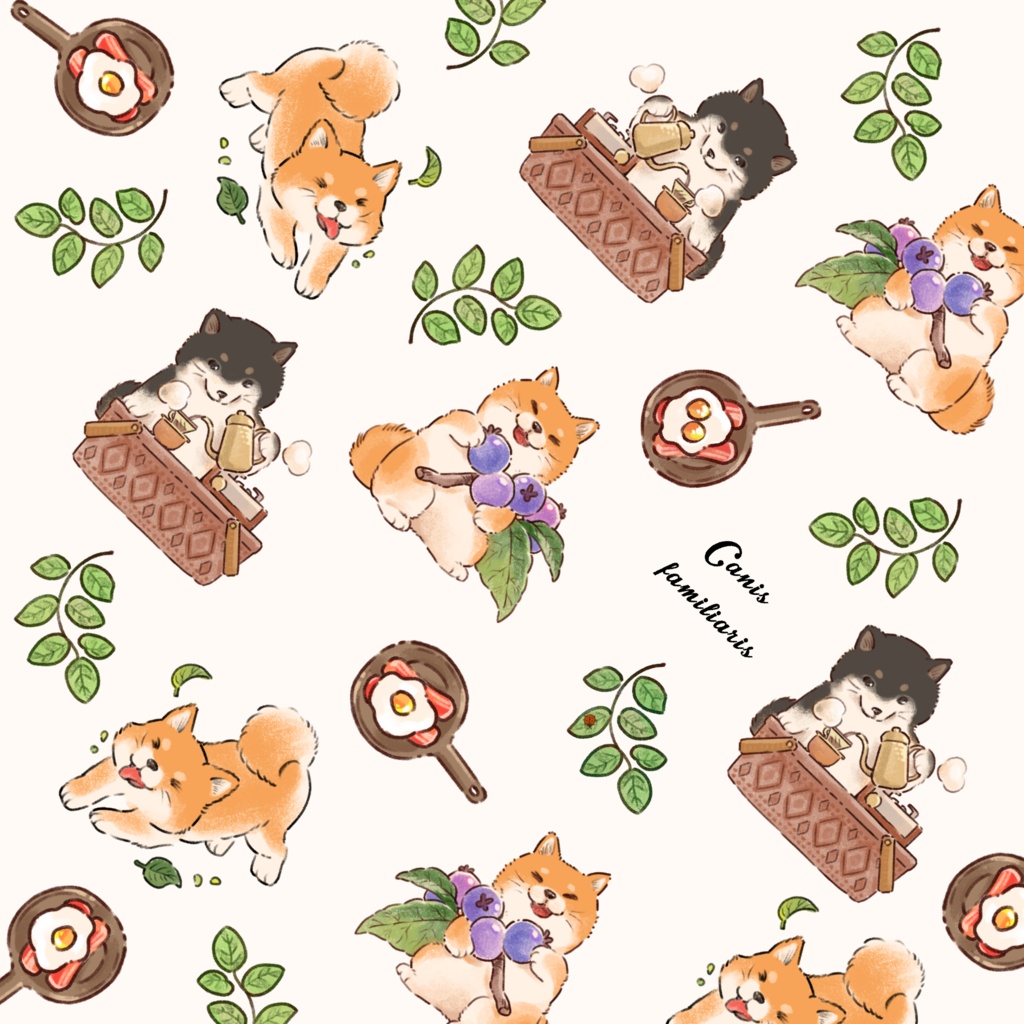 PC.メガネ拭き「柴犬」