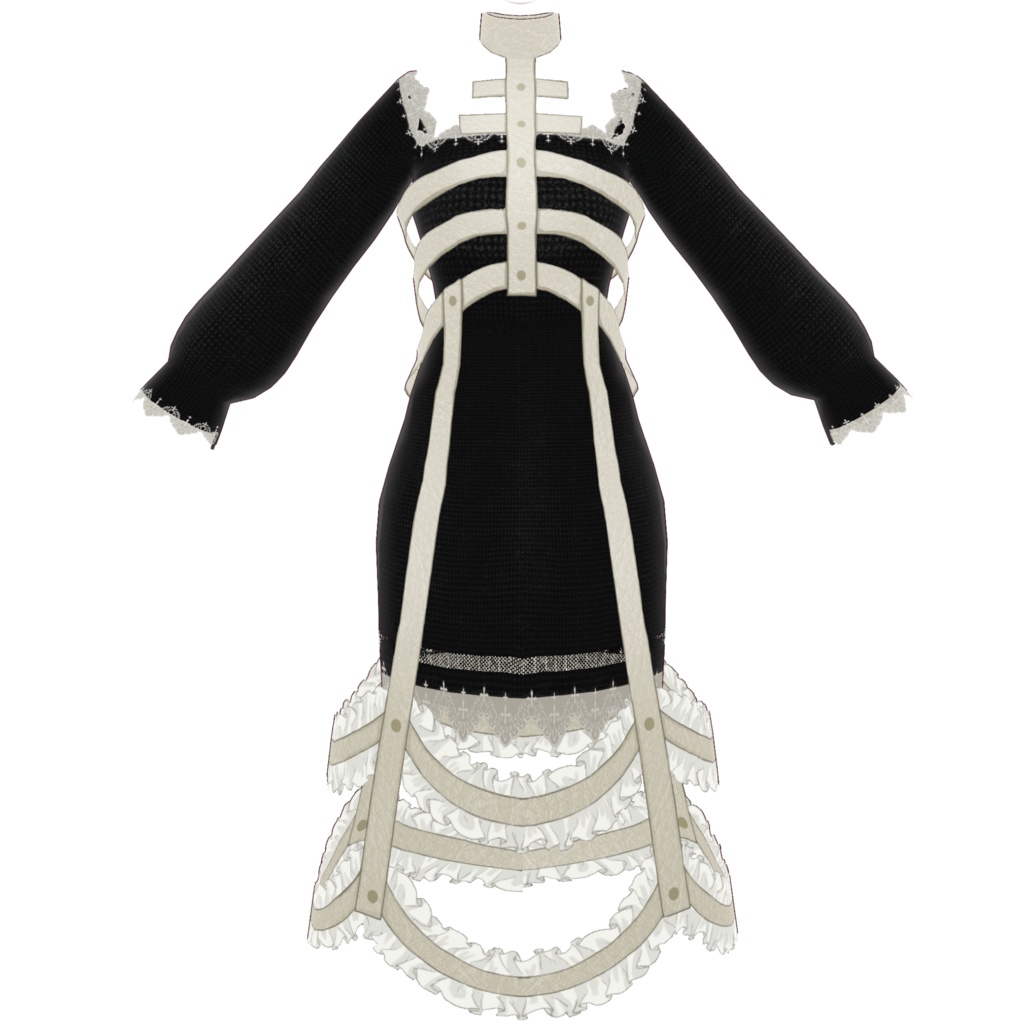 bone harness dress