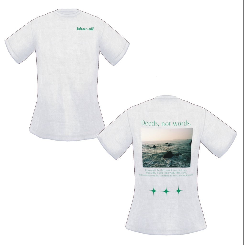 【無料】blue-oil  T-shirt【Vroid 衣装】