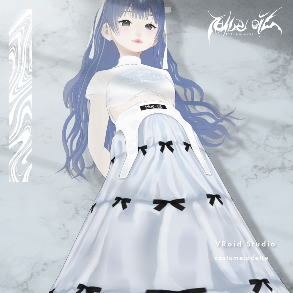 【 #VRoid 衣装】odette women's #blueoil