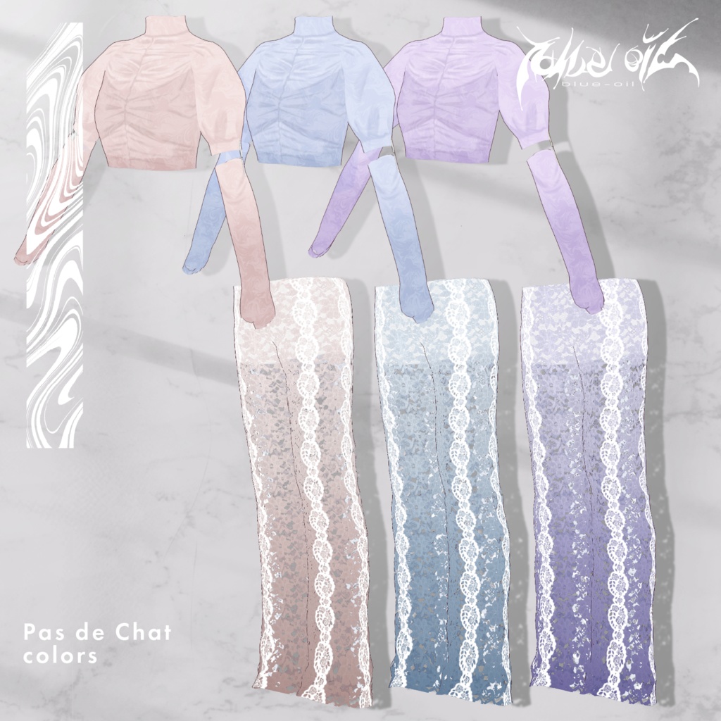 【 #VRoid 衣装セット】Pas de Chat #blueoil