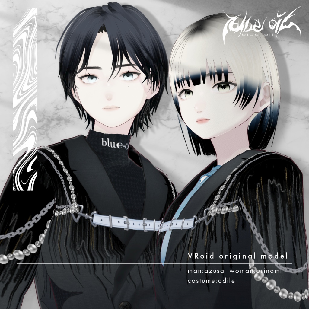 【 #VRoid 】オリジナルアバター 梓-azusa / 祈波-orinami #blueoil
