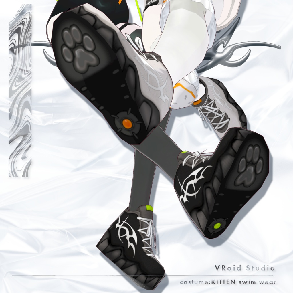 【 #VRoid 衣装 】KITTEN swim wear #blueoil