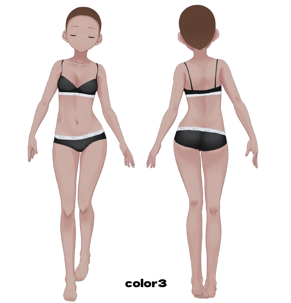 【VRoid肌テクスチャ】透き肌テクスチャ