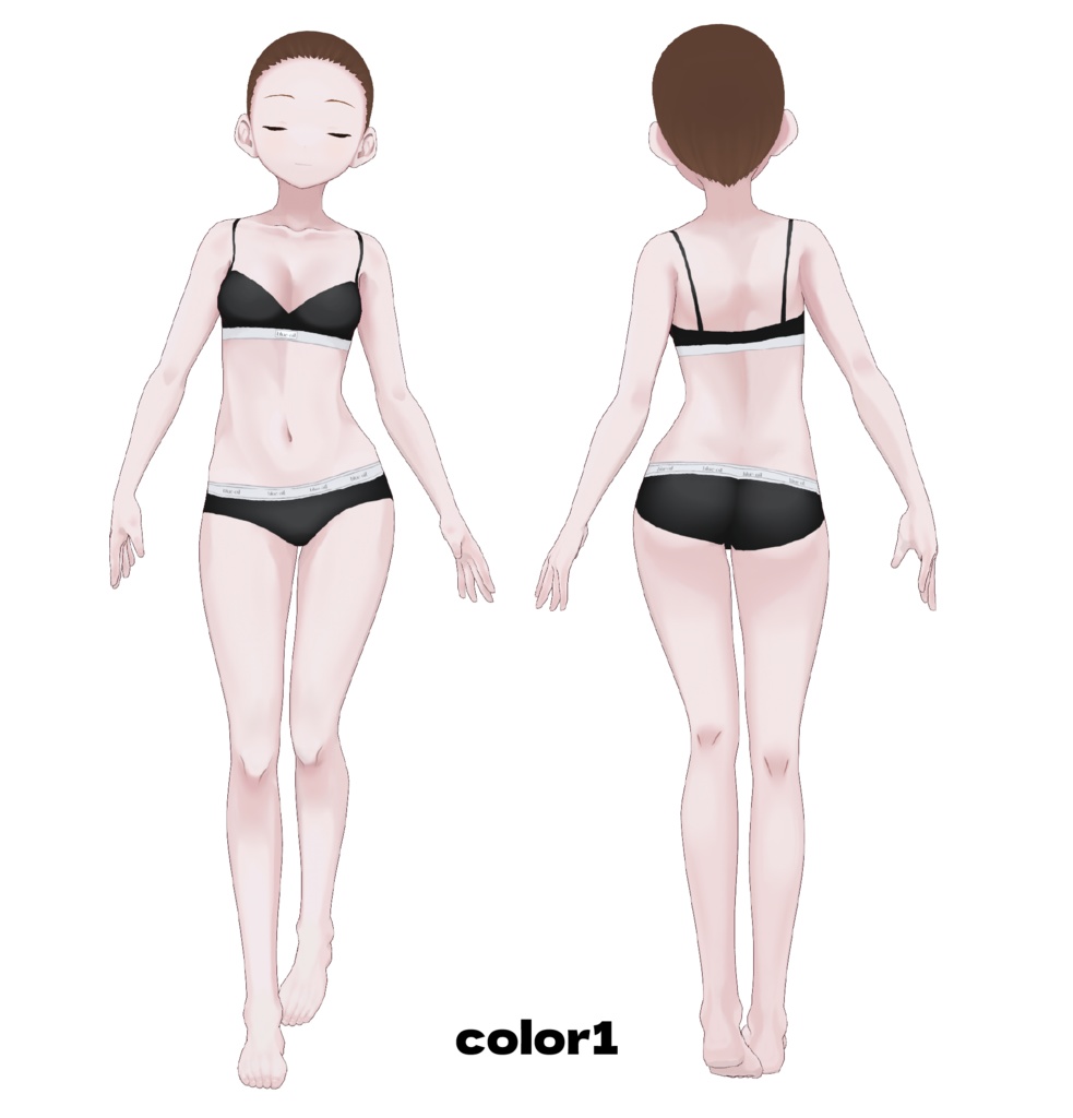 【VRoid肌テクスチャ】透き肌テクスチャ