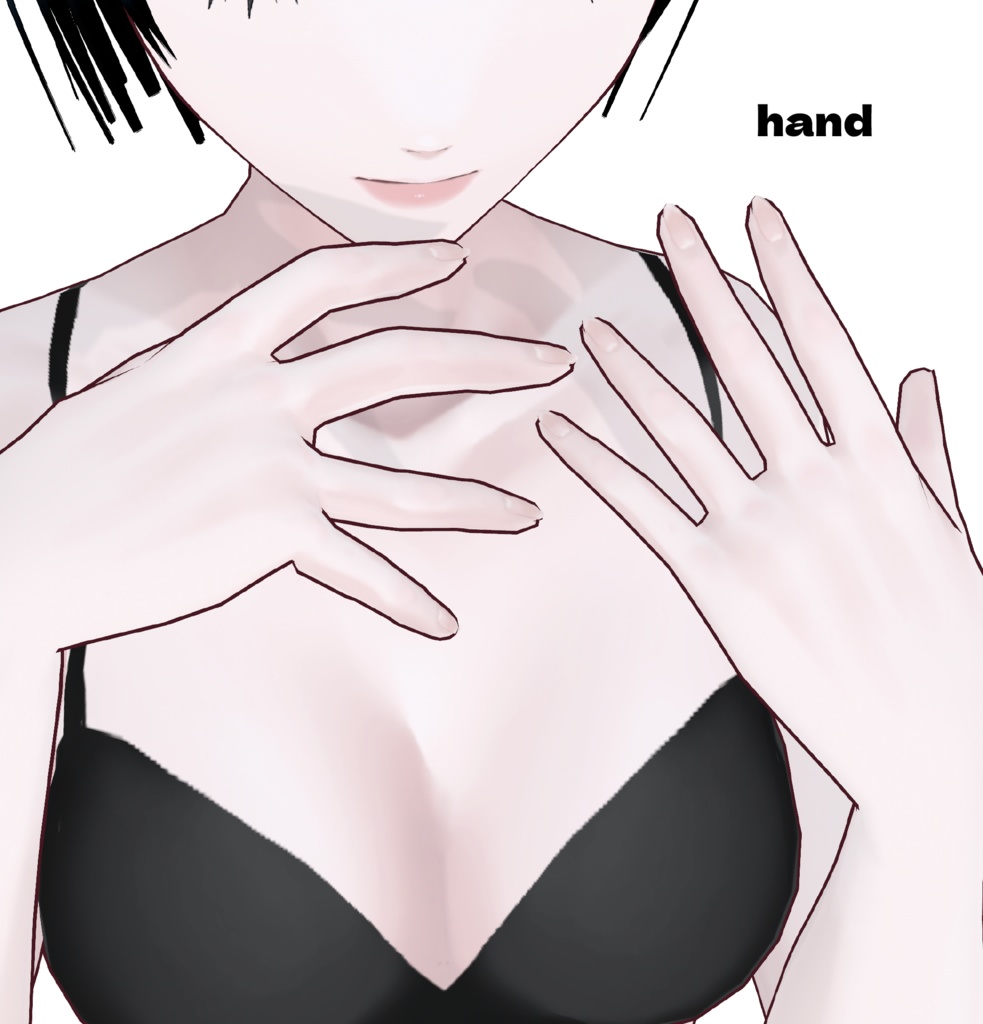 【VRoid肌テクスチャ】透き肌テクスチャ