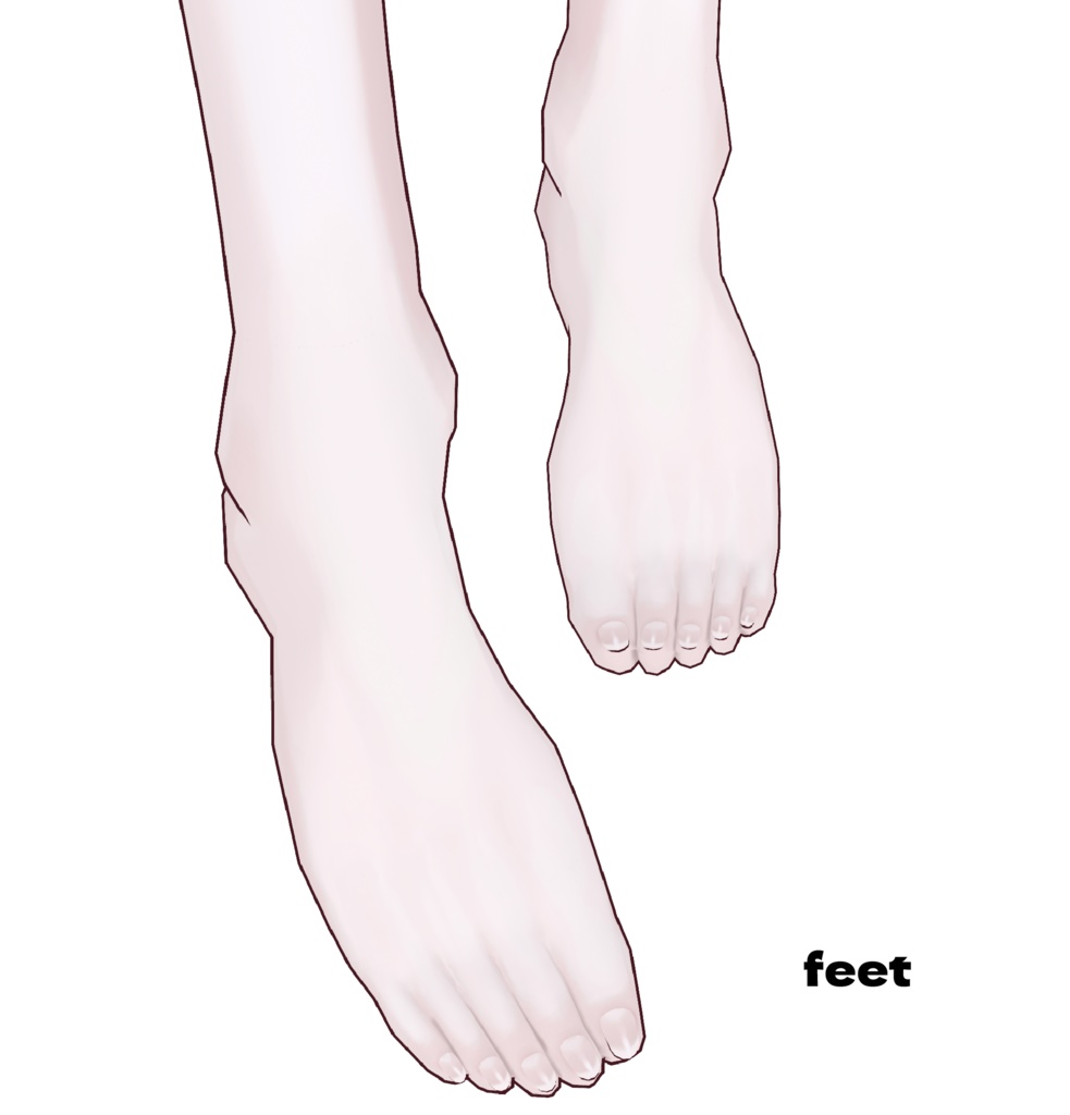 【VRoid肌テクスチャ】透き肌テクスチャ