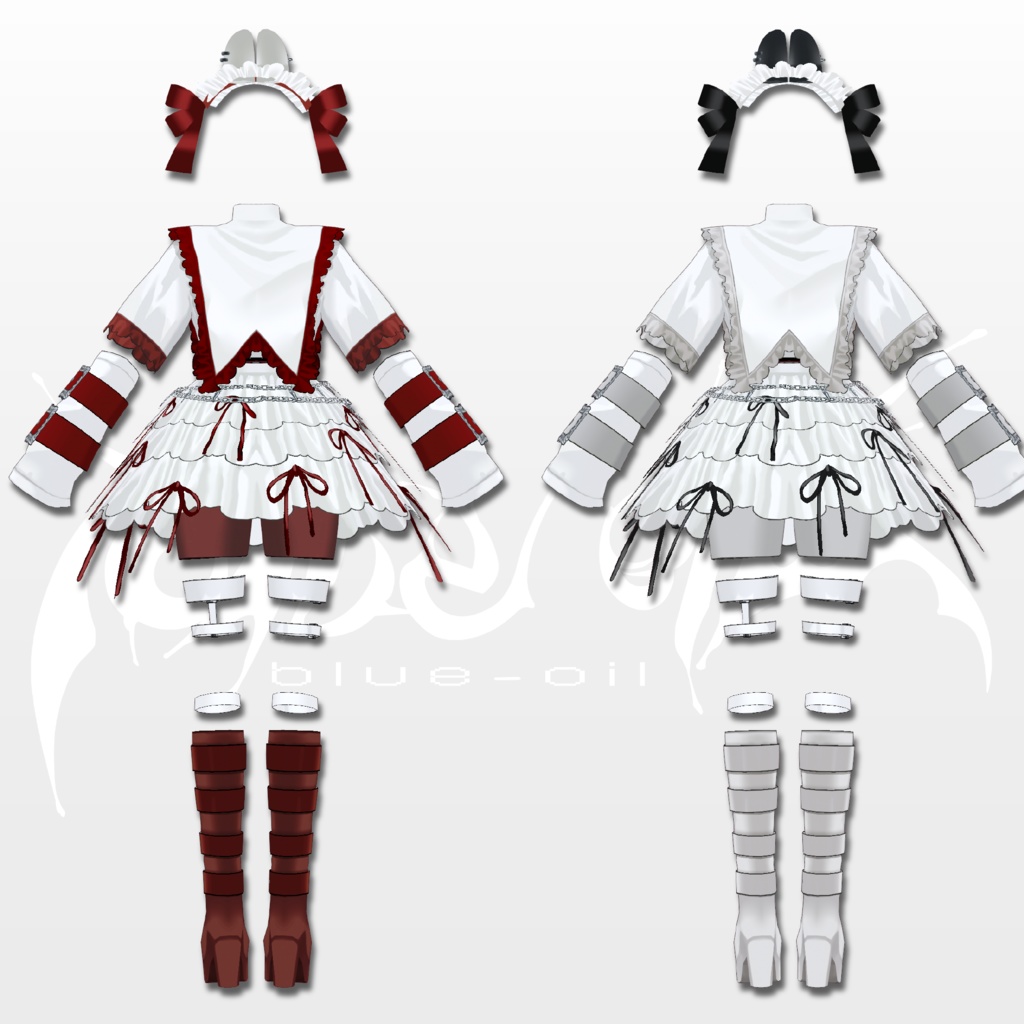 【VRoid 】lost rabbit set #blueoil