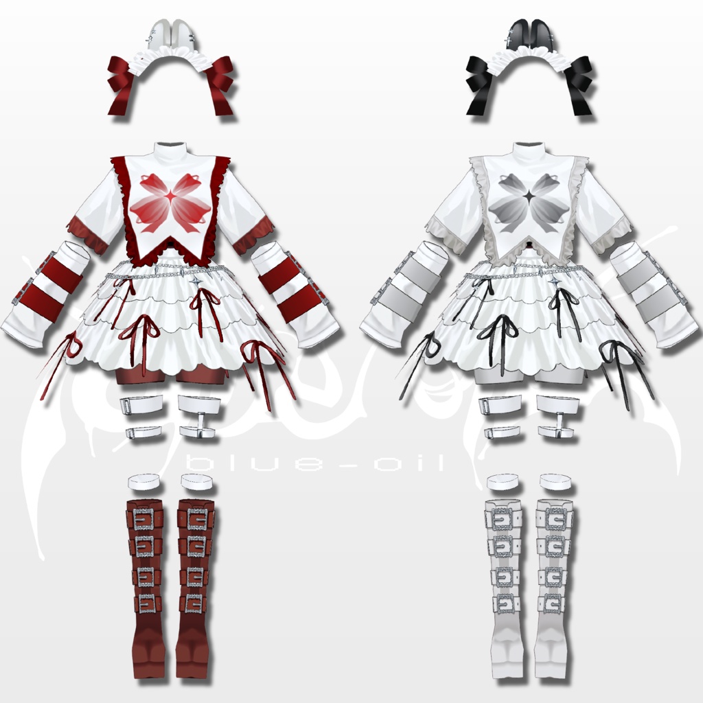 【VRoid 】lost rabbit set #blueoil
