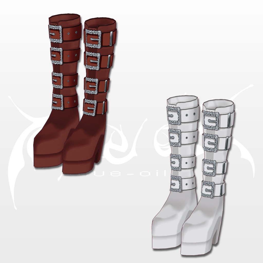 【VRoid 】lost rabbit set #blueoil