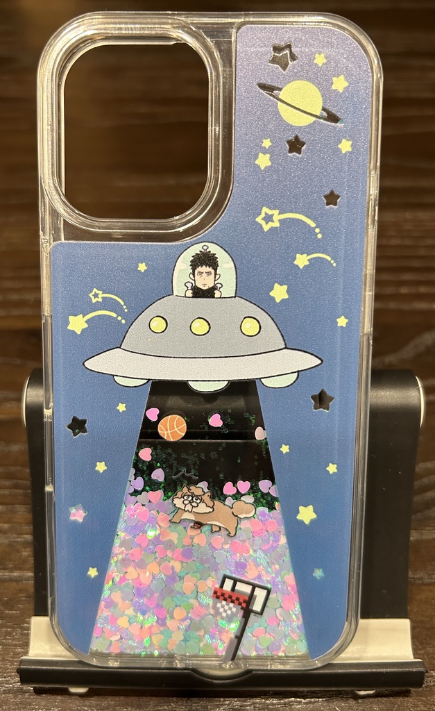 iPhoneグリッターケース