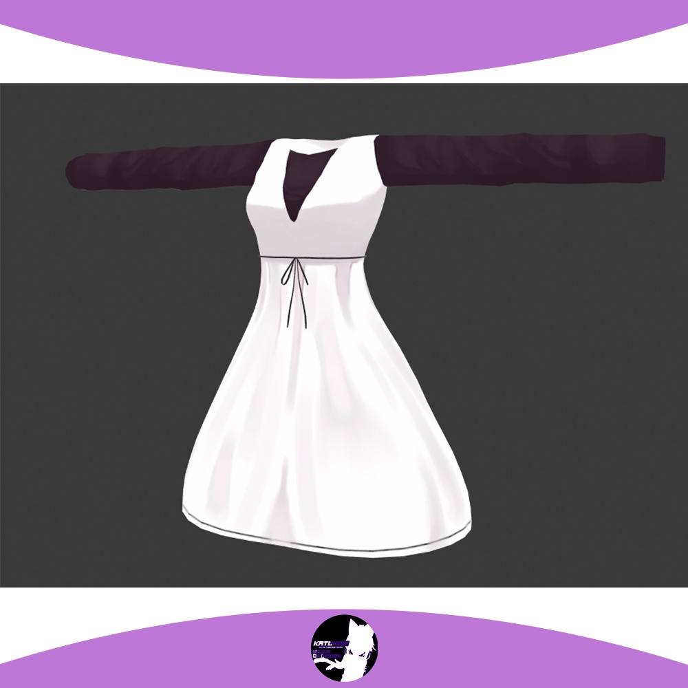 「狐雪」用衣装モデル 『ShioDress』(No Cloth)