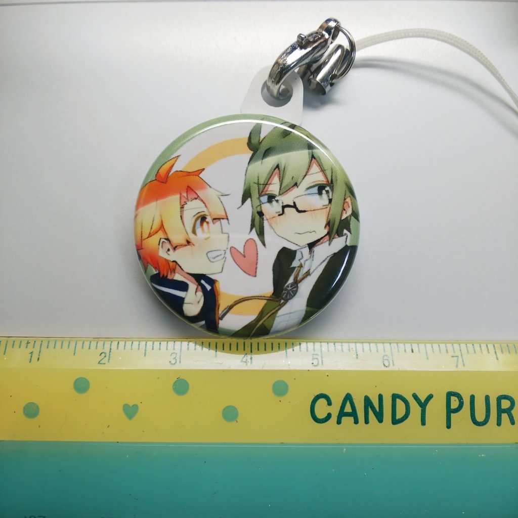 三月&大和 缶バッジキーホルダー