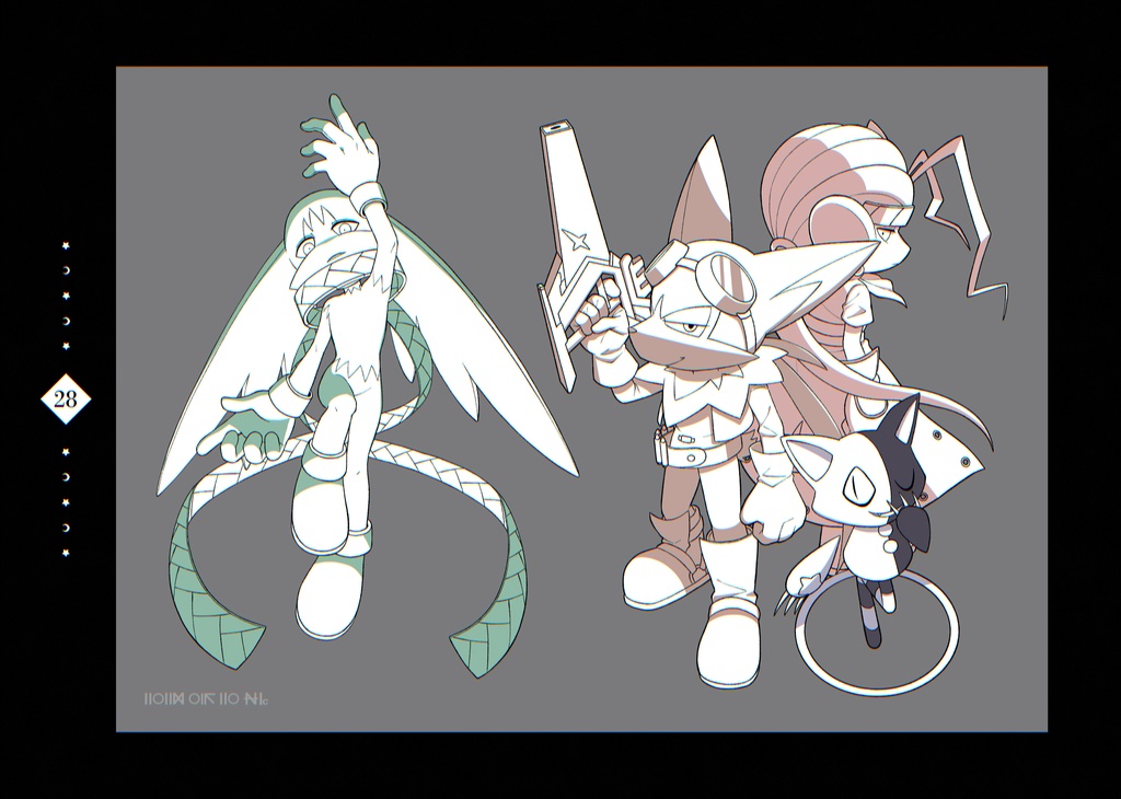 【新刊】風のクロノア 敵キャラらくがき本