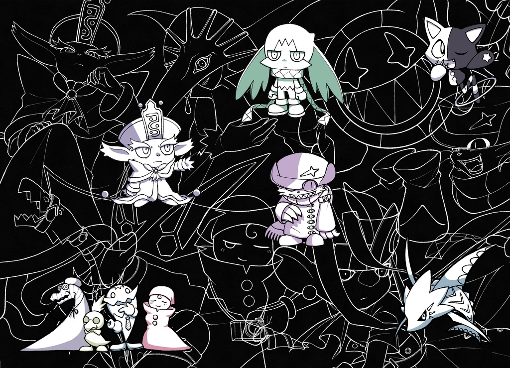 【新刊】風のクロノア 敵キャラらくがき本