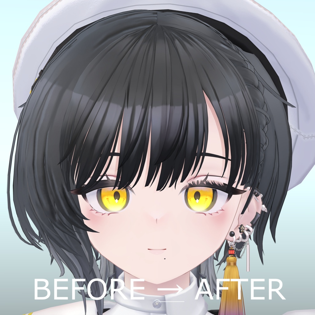 【VRChat 無料 Free】ビナア〈Binah〉eyelash Texture