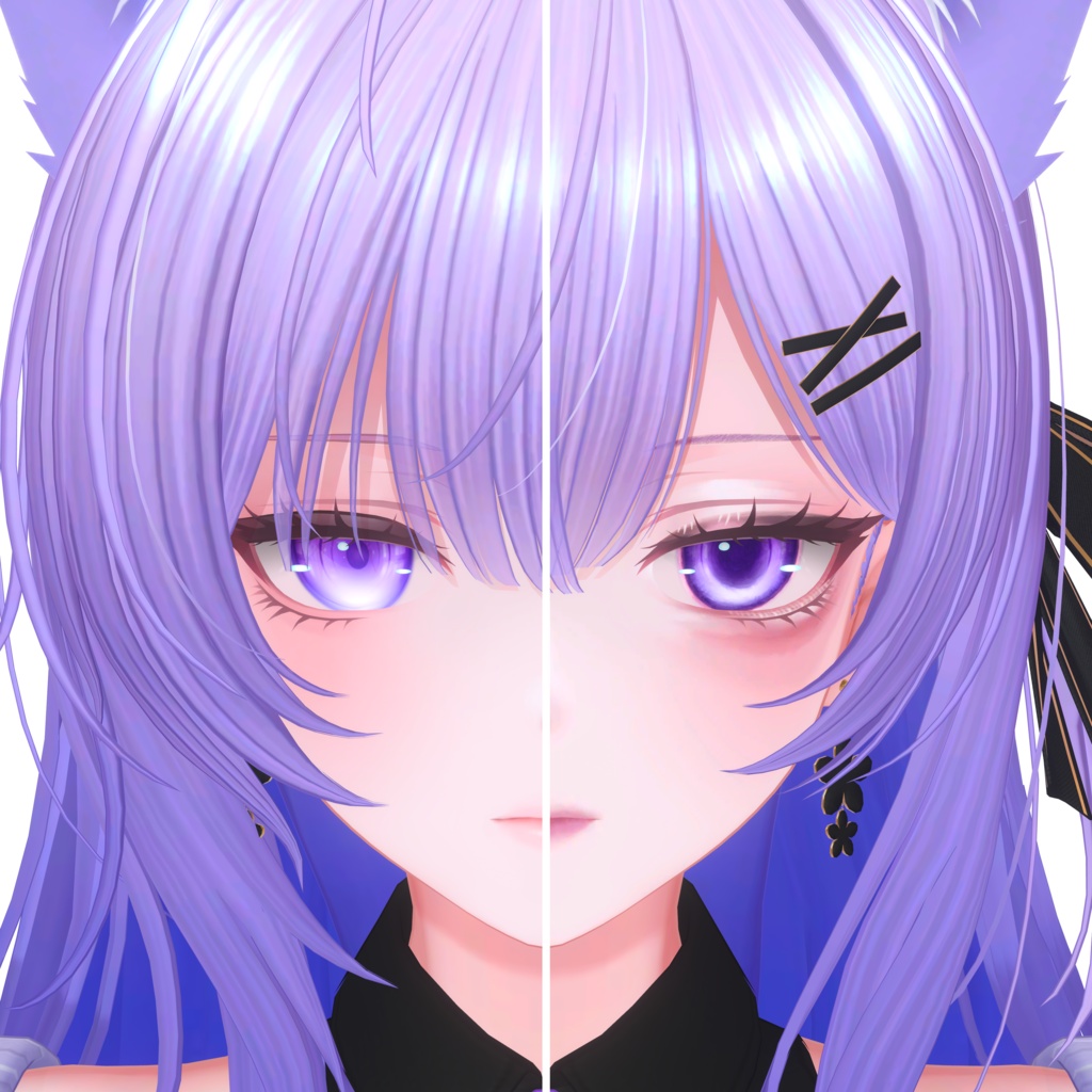 【VRChat 無料 Free有】莉々沙-Ririsa-Makeup & Eyelash/Eye Texture