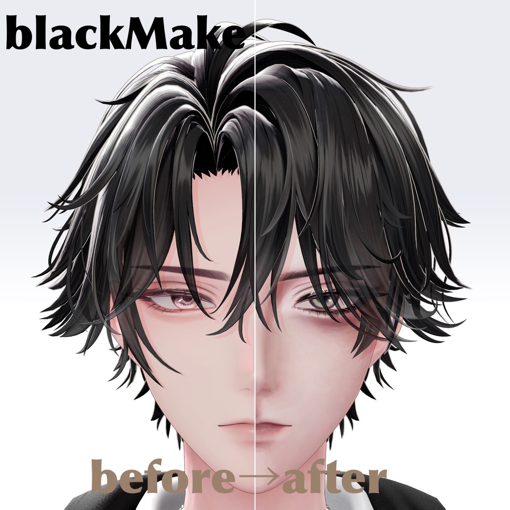 【VRChat 無料 Free有】悠莉-Yuri-Makeup+Eyelash+EyeTexture+EMI+FaceBlendshape