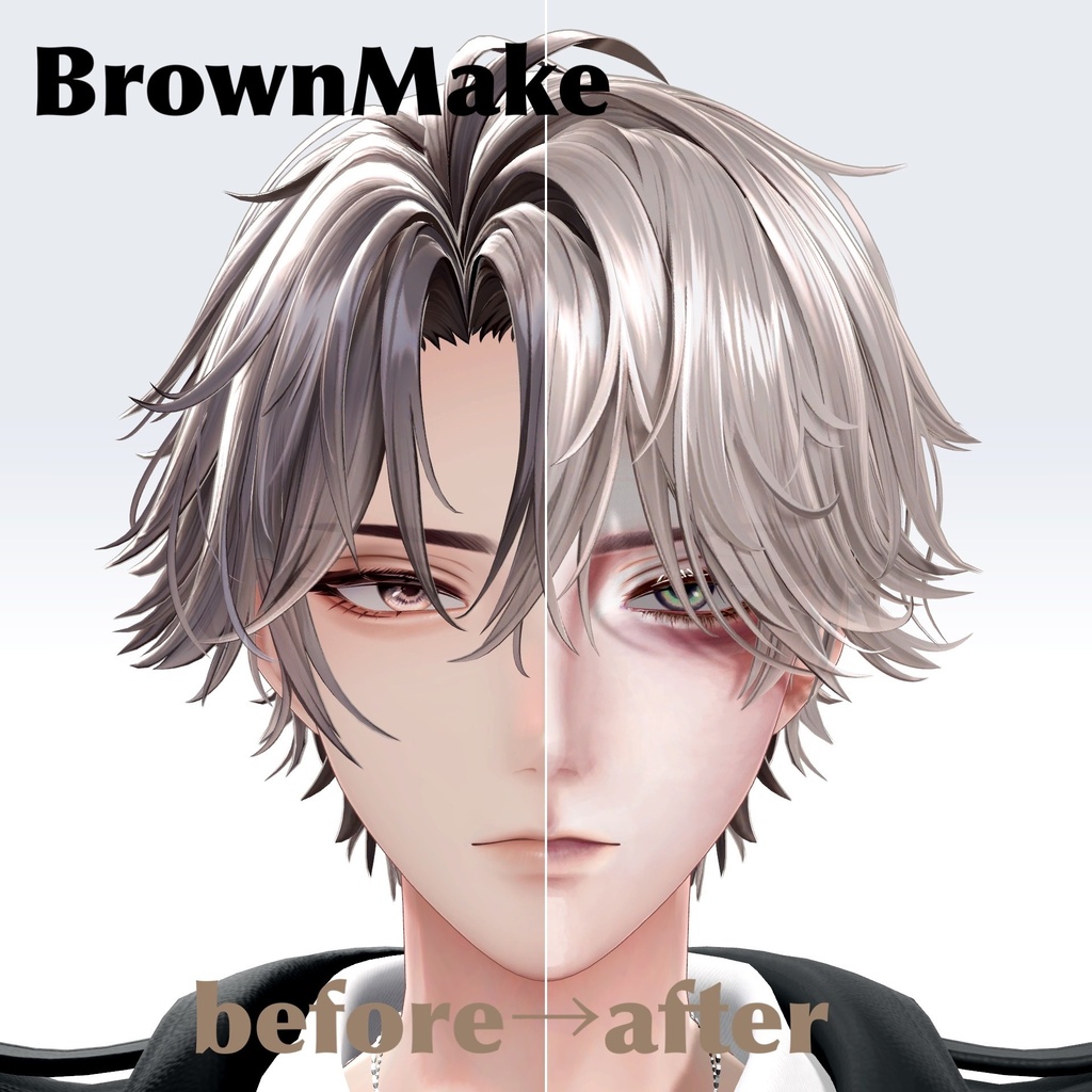 【VRChat 無料 Free有】悠莉-Yuri-Makeup+Eyelash+EyeTexture+EMI+FaceBlendshape
