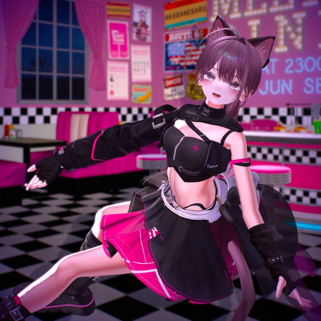 【VRChat 無料 Free 有】ミシェラ-Michella- Makeup & Eyelash/Eye Texture