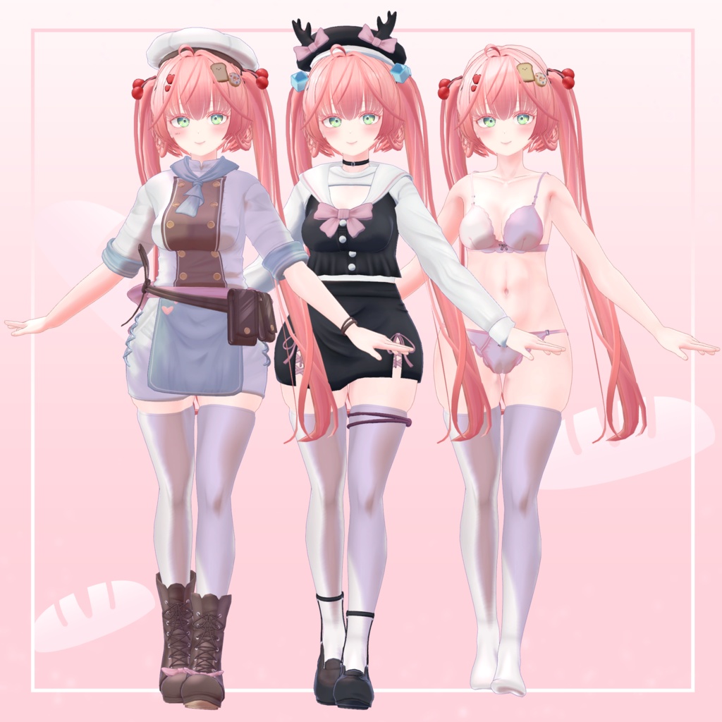 オリジナル3Dモデル「シュガ」