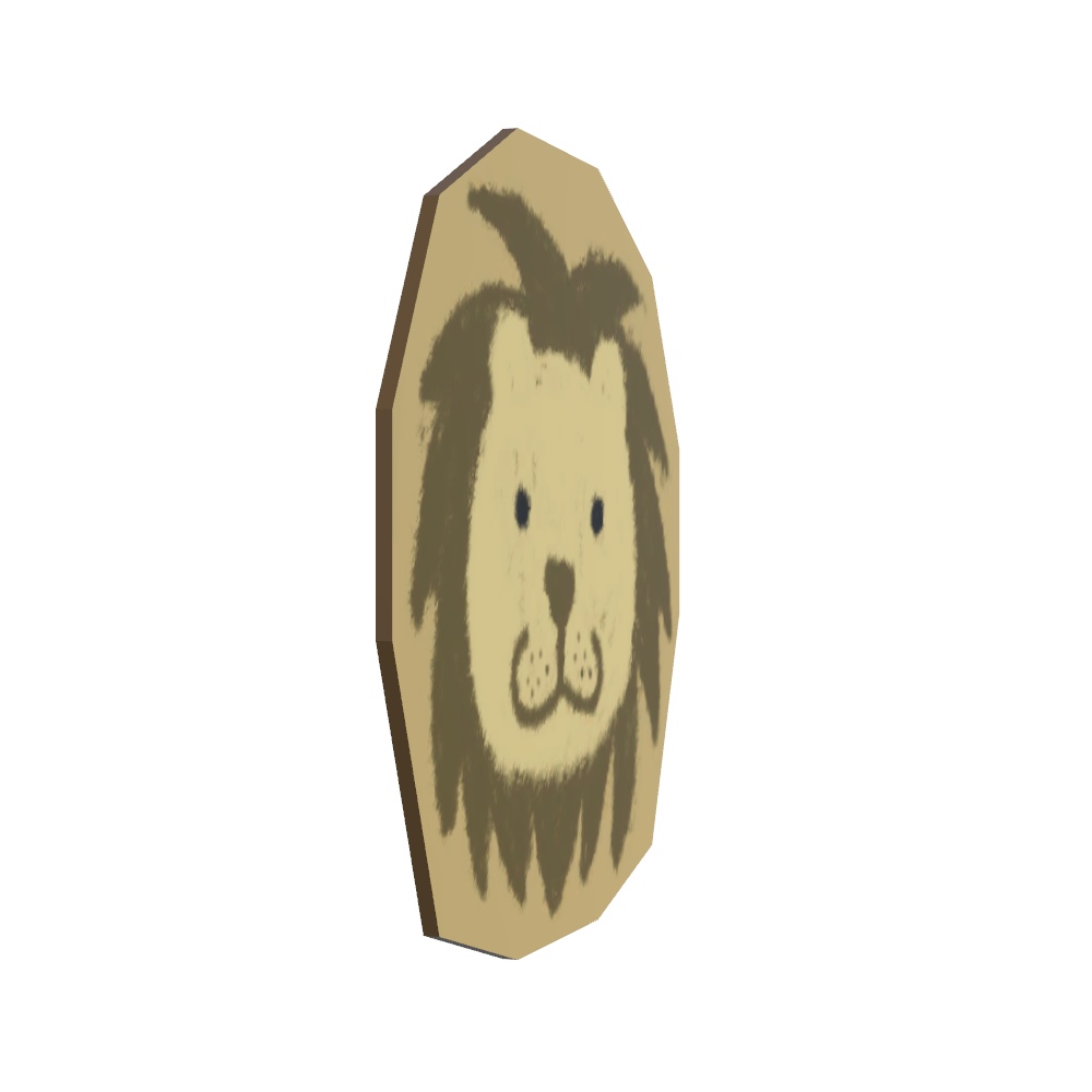 【VRChat用】手作り風の動物のお面