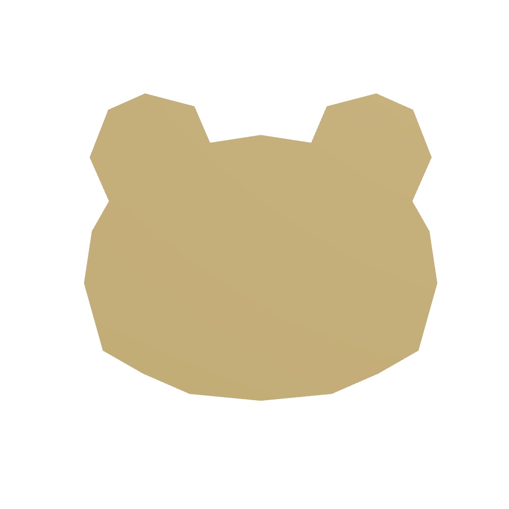 【VRChat用】手作り風の動物のお面