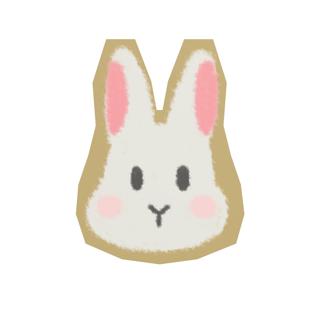【VRChat用】手作り風の動物のお面