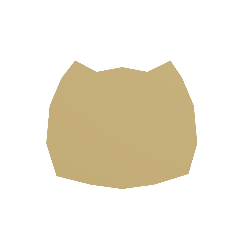 【VRChat用】手作り風の動物のお面