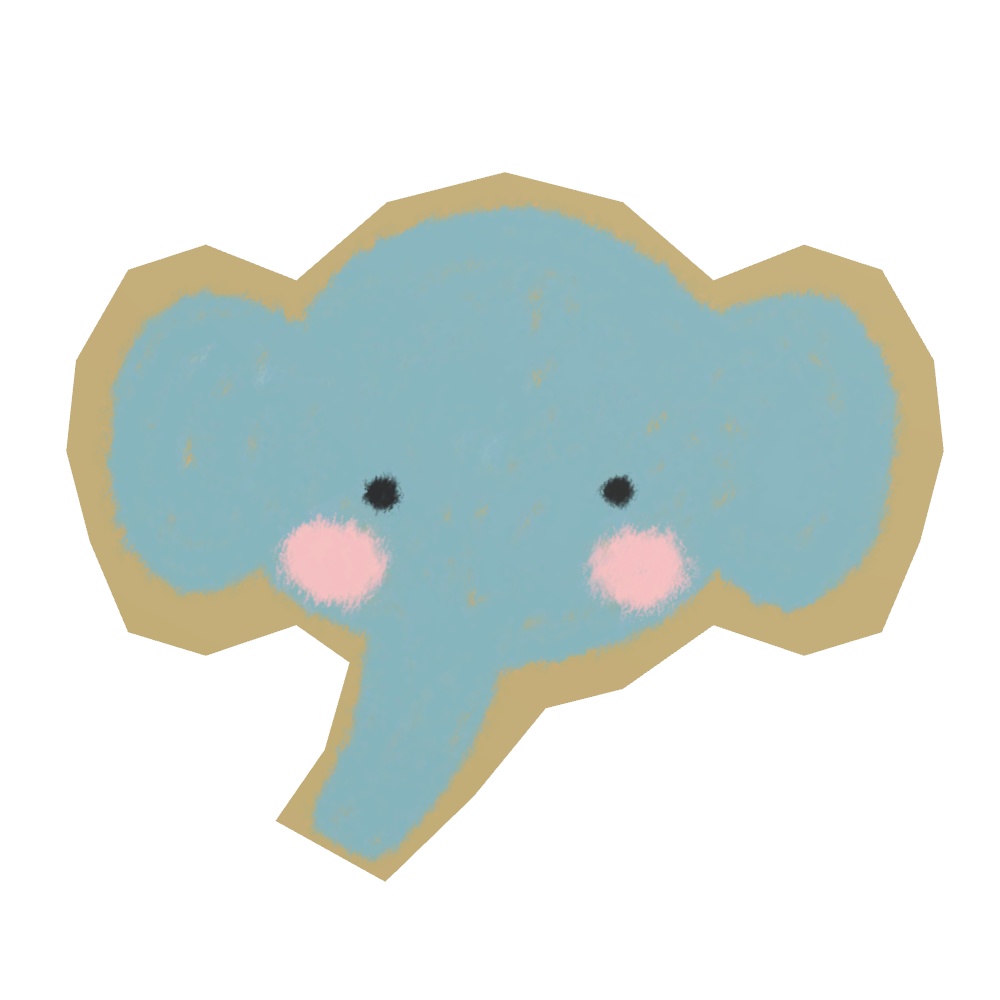 【VRChat用】手作り風の動物のお面