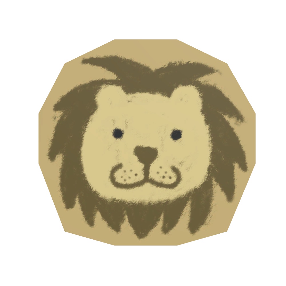 【VRChat用】手作り風の動物のお面