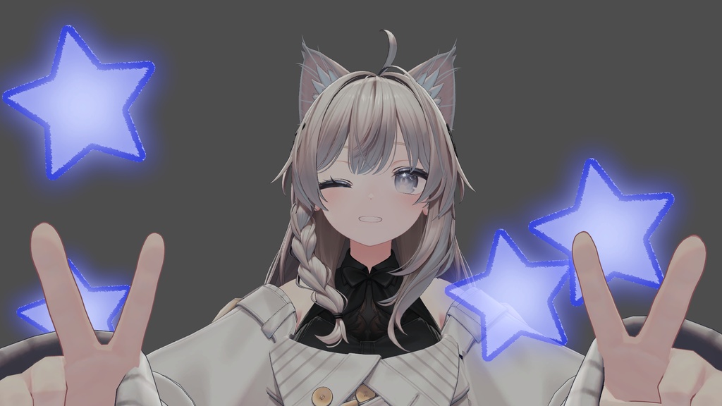 【Modular Avatar対応】ダブルピース 星ギミック