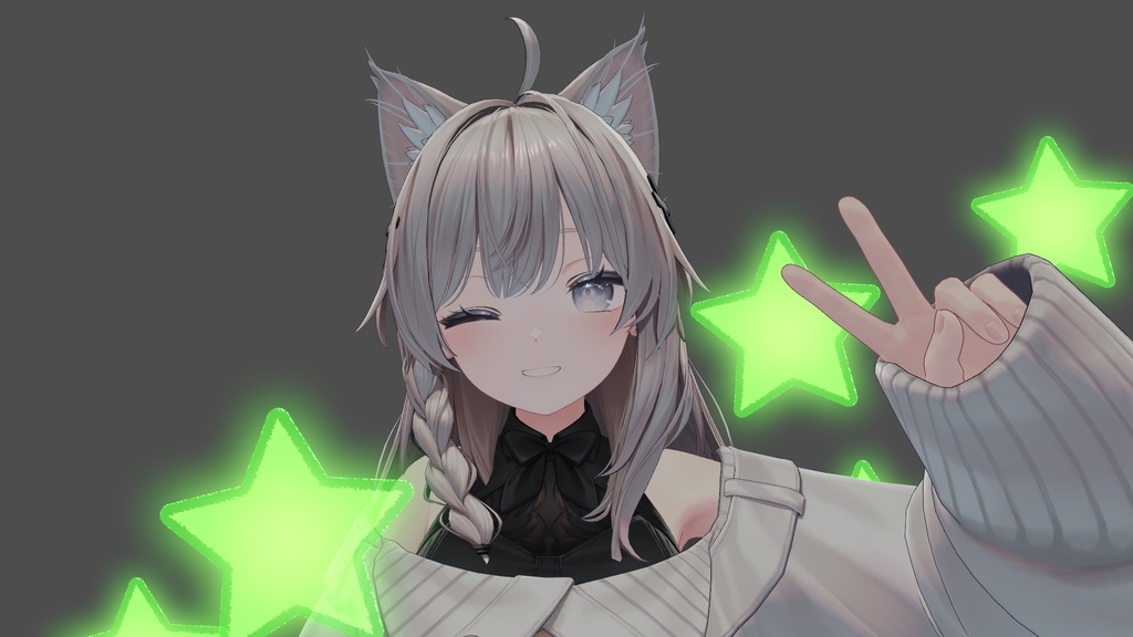 【Modular Avatar対応】ダブルピース 星ギミック