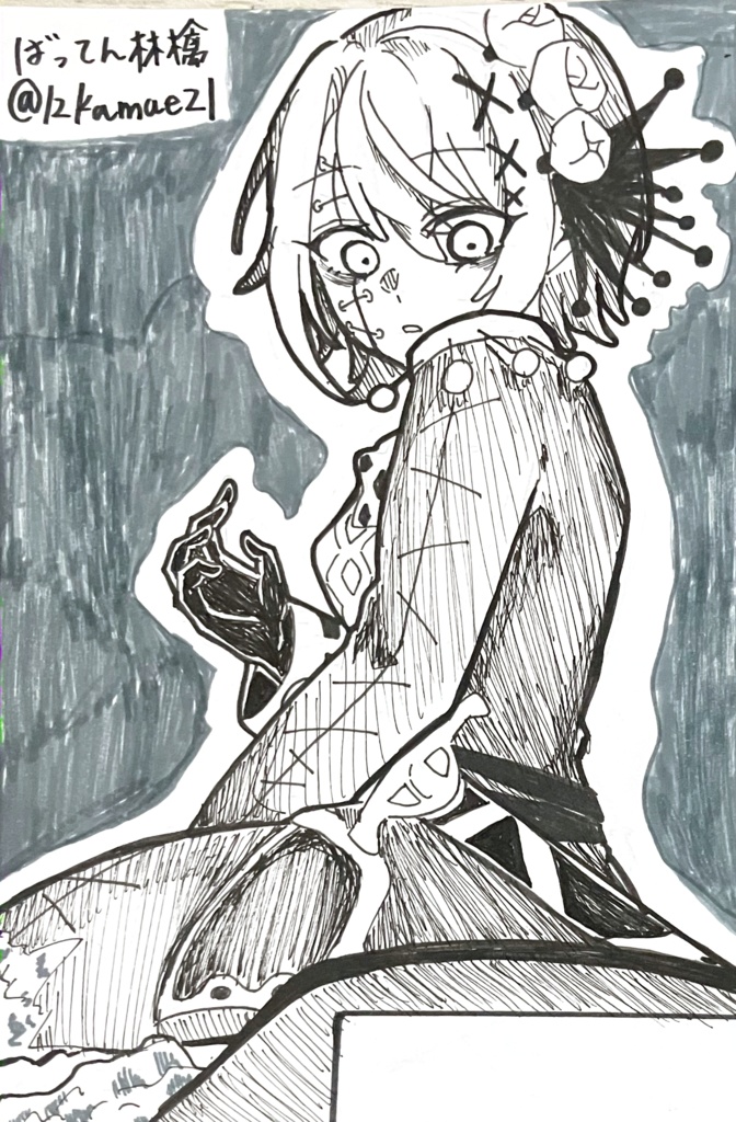 直筆ポストカード 蓮見レイア人形ver.