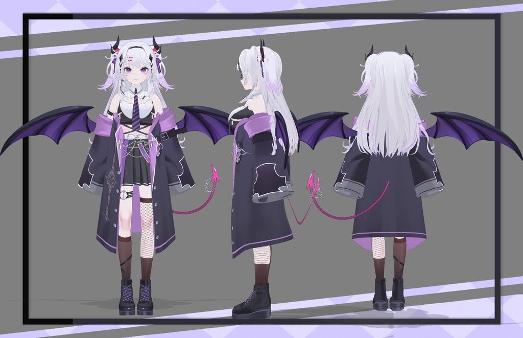 【オリジナル3Dモデル】小悪魔_vrm_VRchat_UnityPackage