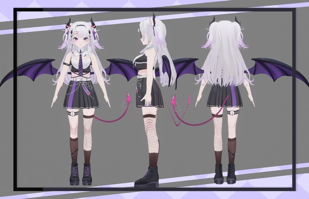 【オリジナル3Dモデル】小悪魔_vrm_VRchat_UnityPackage