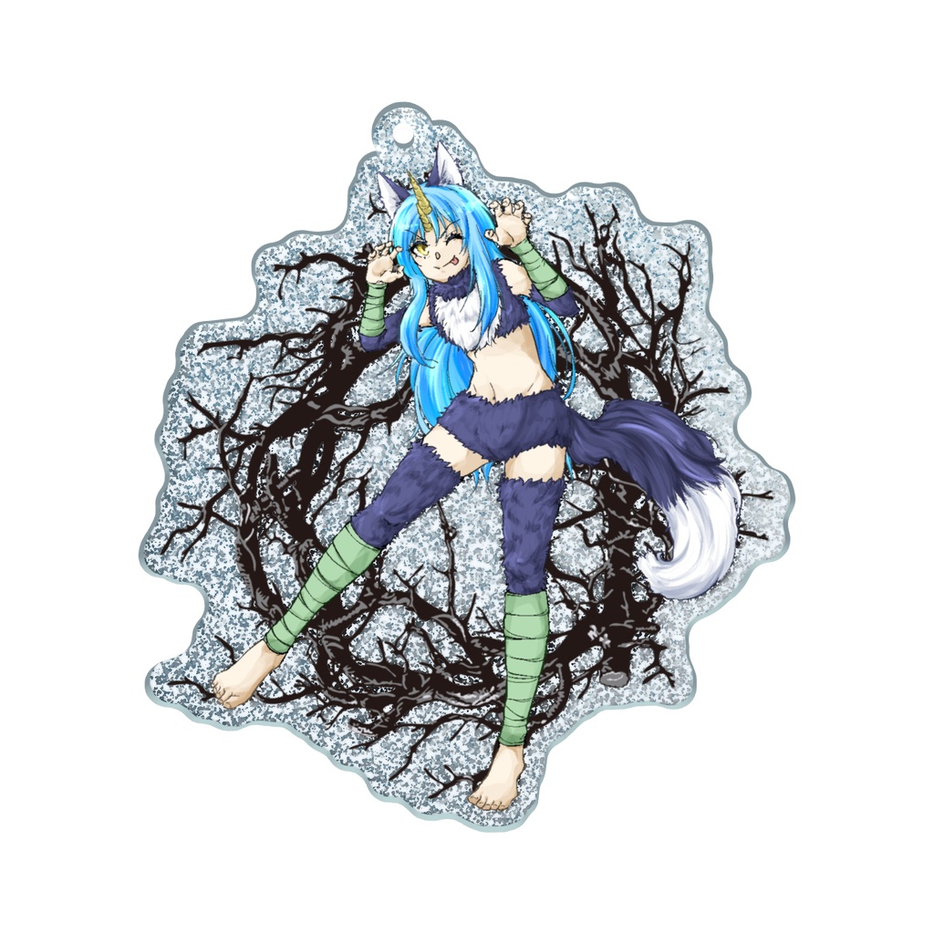 ラメアクリルキーホルダー　０１