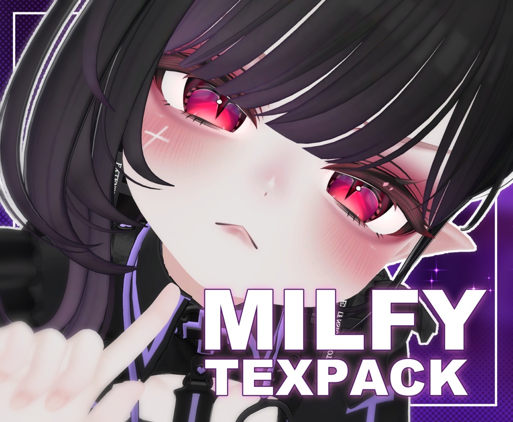 Milfy Makeup&Eyes texture 『Devil』