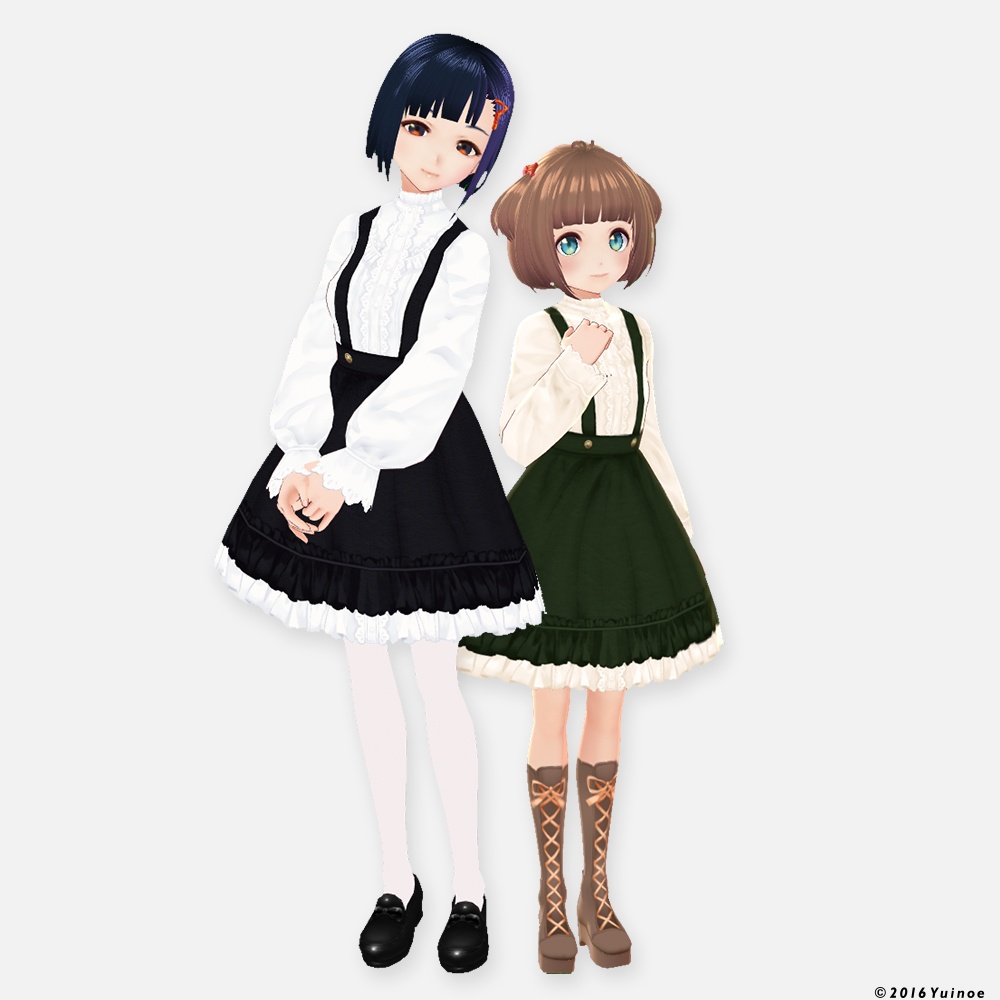 サロペットスカート|#VRoid