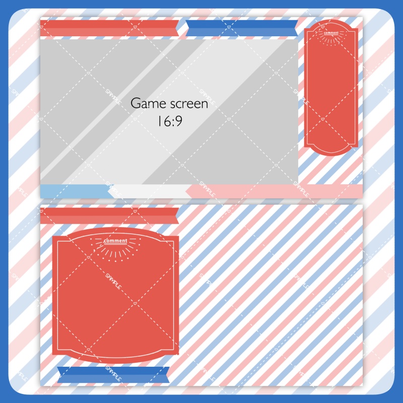 【ゲーム/雑談】トリコロールな配信画面