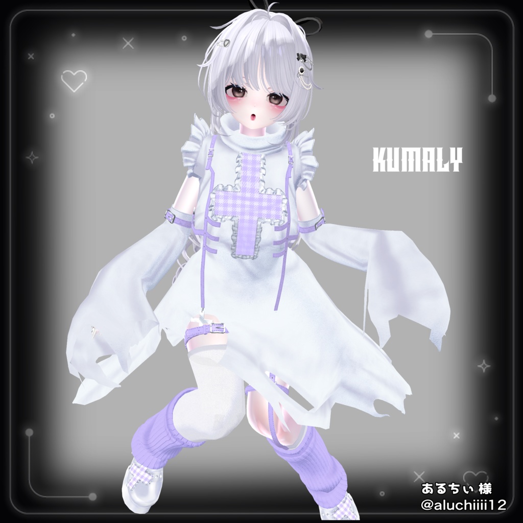 ♥4アバター対応♥VRChat衣装『しにがみ』Shinigami