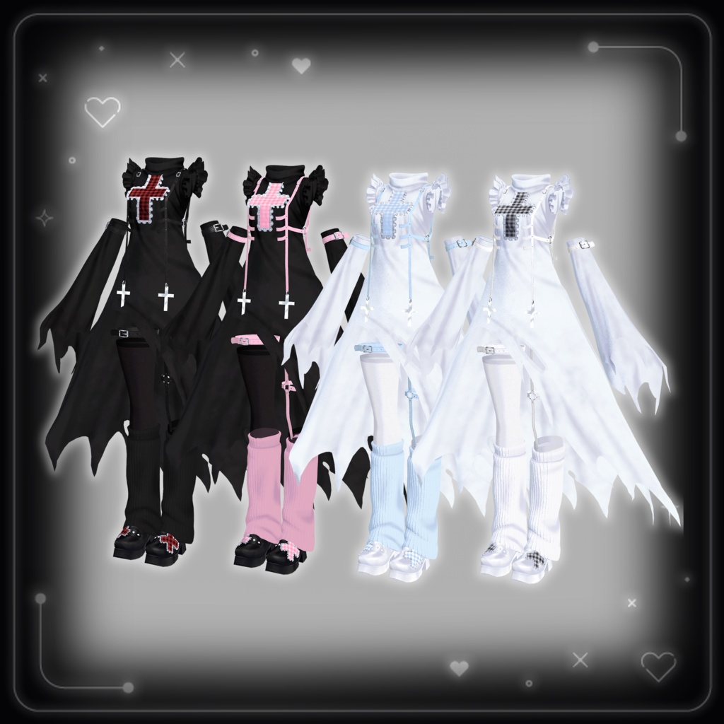 ♥4アバター対応♥VRChat衣装『しにがみ』Shinigami