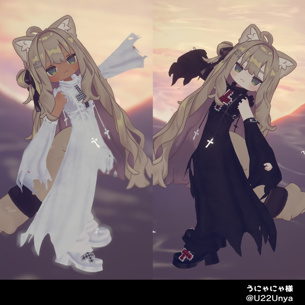 ♥4アバター対応♥VRChat衣装『しにがみ』Shinigami