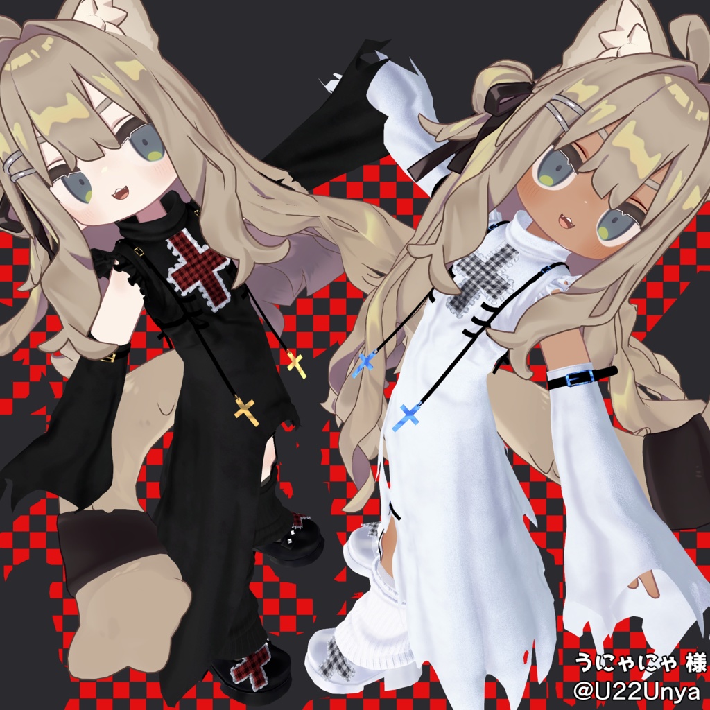 ♥4アバター対応♥VRChat衣装『しにがみ』Shinigami