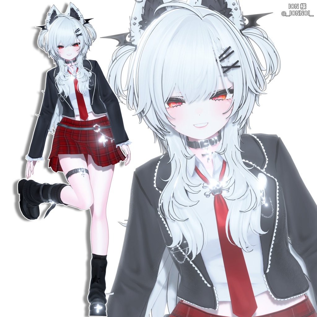 🤍4アバター対応🤍VRChat衣装『death×id♡l』