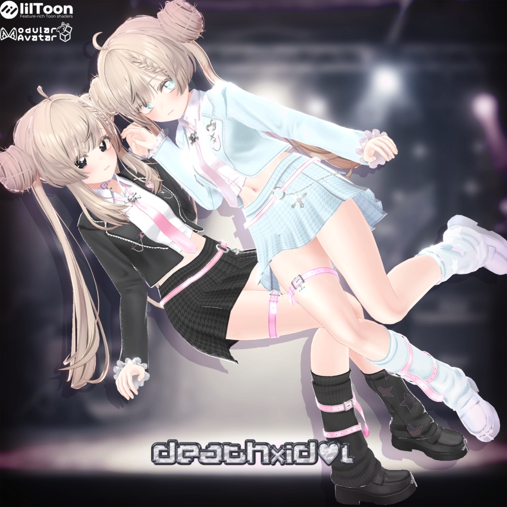 🤍4アバター対応🤍VRChat衣装『death×id♡l』