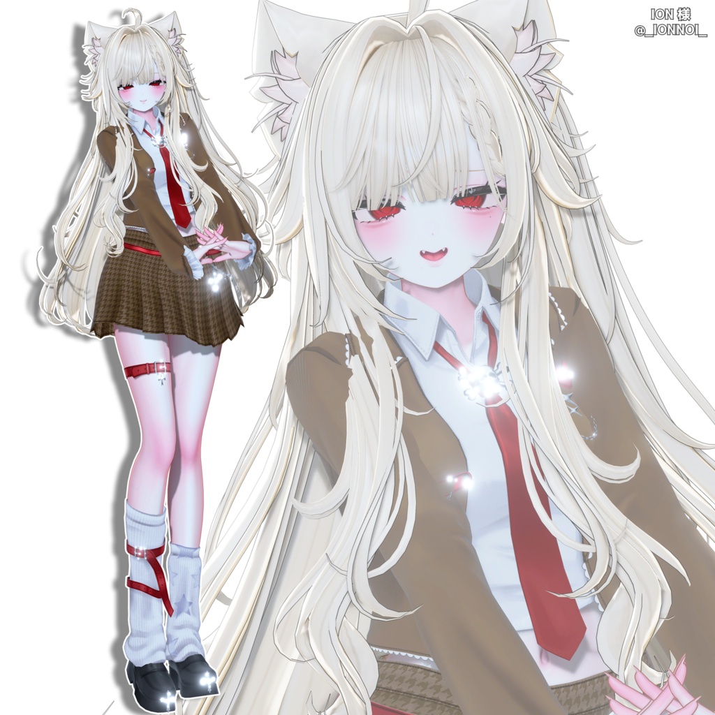 🤍4アバター対応🤍VRChat衣装『death×id♡l』