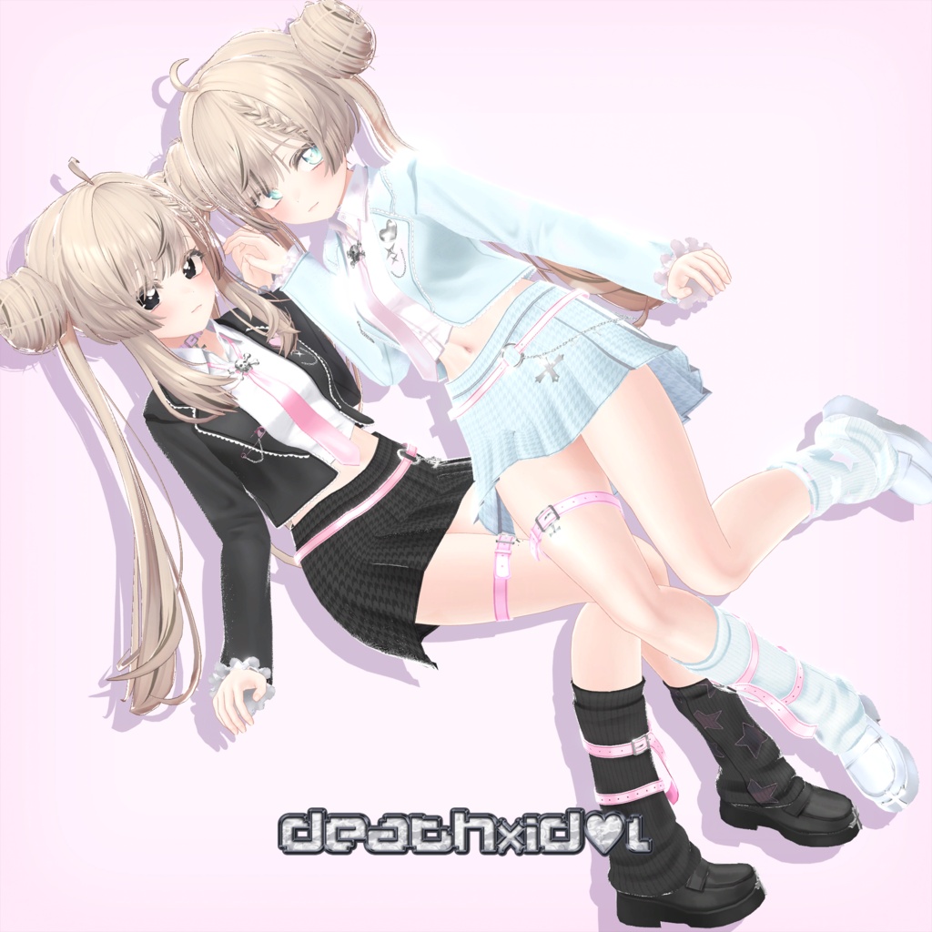🤍4アバター対応🤍VRChat衣装『death×id♡l』