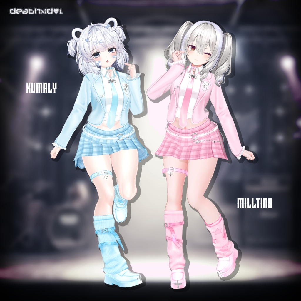 🤍4アバター対応🤍VRChat衣装『death×id♡l』